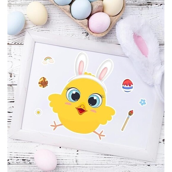 Easter Stickers - DIY Happy Easter Egg Bunny Sticker for Kids, Easter Crafts Sti - Picture 5 of 6